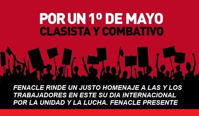 En Ecuador: Fenacle convoca a los trabajadores /as al 1ro. de Mayo