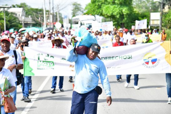 Sindicatos se movilizaron en conmemoración del 1 de mayo