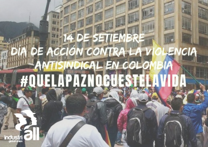 Sindicatos globales preparan día de acción contra la violencia antisindical en Colombia