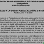 Comunicado a la Opinión Pública